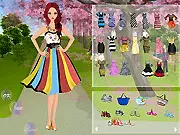 Romantic Park Dressup online free game: style outfits for a romantic park date