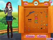 Play Sandy's Dress Up free online game, a fun makeup and outfit creation game for girls on PlayArcadeHub.