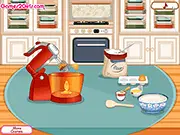 Play Cooking Frenzy: Homemade Donuts free online game. A chef is shown mixing ingredients to create custom-decorated, delicious donuts.