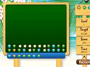Bugs Fun The Matching free online game screenshot, showing a board filled with colorful ladybugs ready to be matched and collapsed