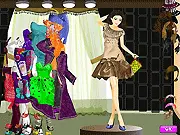 Dressup Brightening online game screenshot, girl showing off a new modern fashion style, free dress up game
