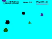 Asteroid Madness space shooter free game, classic arcade shooting game, spaceship versus asteroids