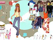 Play Debbie Blue Dressup online free, girl game with cute blue dresses and fashion accessories on PlayArcadeHub
