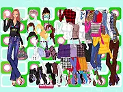 Cute Teenage Girl Dressup free online game screenshot, showing a stylish young girl modeling a trendy outfit with a modern hairstyle and accessories.
