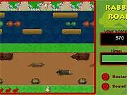 Rabbit Road Free Online Arcade Game - Easter Bunny Frogger Style