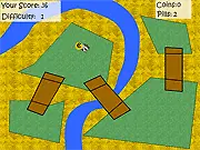 Mad Cow 2 free online skill game showing a vibrating cow character on a platform level