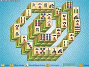 Spiral Mahjong game screenshot showing a board of tiles arranged in a large spiral pattern on PlayArcadeHub