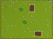 SheepBol game screenshot - herding sheep with cursor and avoiding mines play free online
