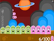Blob In Space free online clicker game. Player using fast mouse movement to catch space blobs.