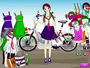 Play Student Lady Dressup online free school uniform game
