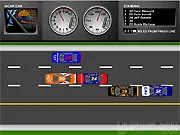 5 Miles to Go free online racing game, high-speed car action with power-ups