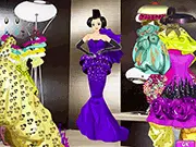 Screenshot of Japan Queen Dress Up game showing a fashionable Japanese girl model wearing a mixed traditional and modern outfit.