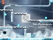 The Celsium game screenshot, play free online puzzle platformer, changing states solid liquid gas