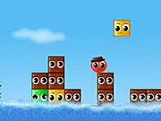 Play Jump My Love free online platformer. Climb falling blocks to escape rising water and reach your love.