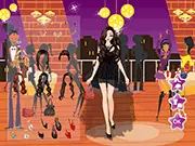 Screenshot from the dress-up game Queen Banquet Fashion, showing a glamorous lady dressed in a luxurious formal gown and diamond accessories, ready for a royal banquet event.