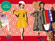 I Like Winter free online dress-up game model wearing stylish winter clothes