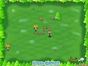 Crayon Shin-Chan: Grab a Gift game screenshot; Shin-Chan catching or grabbing colorful Christmas gifts; Shin-Chan in a Christmas-themed setting