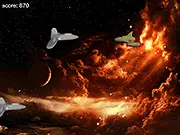 Battle Ships Flash free online space shooter game defending the planet from aliens