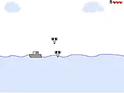 Boat Load free online arcade game - boat dodging enemy missiles