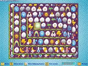 Square Mahjong Weather free online game, showing a grid of weather-themed tiles being matched and cleared