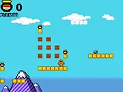 Screenshot of the Toast Survival Online game showing a piece of bread navigating the screen, avoiding a toaster, and moving toward a pat of butter