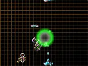 Electropede 2 Neopede spaceship shooter game online free fighting alien centipedes and avoiding mines
