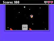Spaceman Steve: Boxtermination free puzzle game, astronaut using a magnet gun to move crates, PlayArcadeHub online physics game