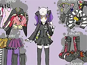 Dress Up Vinca free online game screenshot showing the flower hero Vinca in a stylish outfit against a fantasy background