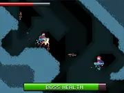 Alternate Reality Boss Fight online game screenshot, player shooting at a unique boss character, free arcade action game on PlayArcadeHub