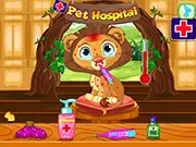Baby Pet Hospital free online game caring for baby animals curing illnesses and choosing cute outfits