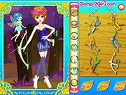 Play Beautiful Archer Fairy dress up game free online, style Fae with archer clothes, wings, and accessories for the enchanted forest