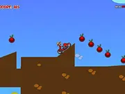 Farm Bike free online game – drive a bike to collect apples and reach the finish line on the farm