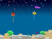 Aeroz free online snake game, showing the player's long snake moving with 360-degree controls and colorful graphics on PlayArcadeHub.