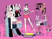 Fashion Girl Alina dress up game screenshot – stylish woman with long legs trying on a glamorous new outfit