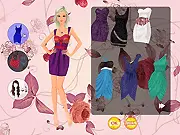 Tania Nice Dressup game screenshot – Tania wearing a lovely, simple dress with elegant accessories