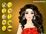 Katy Girl Makeup online game screenshot; best free makeover game for girls; play online dress-up and fashion game at PlayArcadeHub