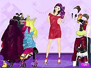 Spring from Dress free online game, girl wearing a beautiful casual spring dress with flowers