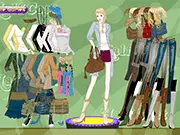 Jean Fashion Dressup free online game denim styling cool jeans cute tops