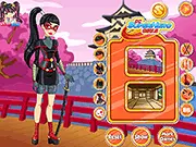 DC Superhero Girl Katana dress up game online free samurai warrior outfits
