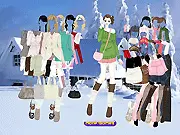 Winter Dresses fashion game play free online model styling outfits