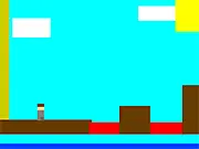 Island Quest 2 free online game screenshot, character exploring a tropical island, treasure hunt adventure game on PlayArcadeHub.