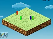 Battle of Zhuolu action game screen showing a historical warrior fighting multiple enemies in a mythical battle, play free online