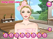 Emma character from Blouse Addict free online dress up game getting a romantic date night makeover.