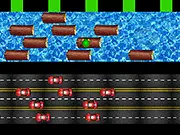 Play Fat Frog online game free on PlayArcadeHub, classic arcade style game with frogs crossing the road and evading cars.
