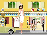 Kiara in the City Dressup free online game, styling a professional woman in various work uniforms and career clothes.