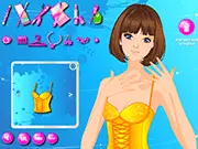 Creative Makeover free online game, creating unique combinations of bold makeup looks and diverse fashion outfits.