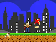 Umbrella Guy free online reflex game - collecting valuable items and avoiding obstacles with an umbrella