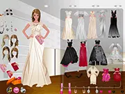 Free online dress up game Post Wedding Dress Up Party, featuring a bride choosing a stylish outfit for her wedding reception and dance party on PlayArcadeHub
