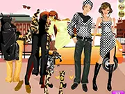 Impressive Lovers Dressup free online couple fashion game, matching outfit ideas on PlayArcadeHub