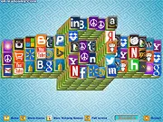Great Wall Mahjong free online game screenshot, matching mahjong tiles to clear the board